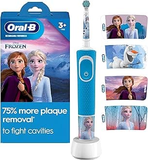 Oral-B Kids Electric Toothbrush Featuring Disney's Frozen, for Kids 3+, Blue