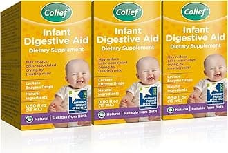 Infant Digestive Aid | Gas Drops for Babies | Lactase Enzyme Drops for Infants | 1.50 Fl Oz (Pack of 3)
