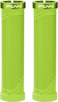 Hilt Mountain Bike Handlebar Grips with Single Lock On Clamp, Lightweight and Ergonomic Bicycle Handlebar Grips with 22 mm Inner Diameter, Unique Patterned Bicycle Grips for MTB/BMX