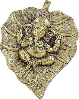 Craft Trade Gold Wall Décor - Living Room Metal Wall Hanging Show Pieces for Home Decor - Vastu Items for Home for Good Luck - 7.5x6 Inches - Golden