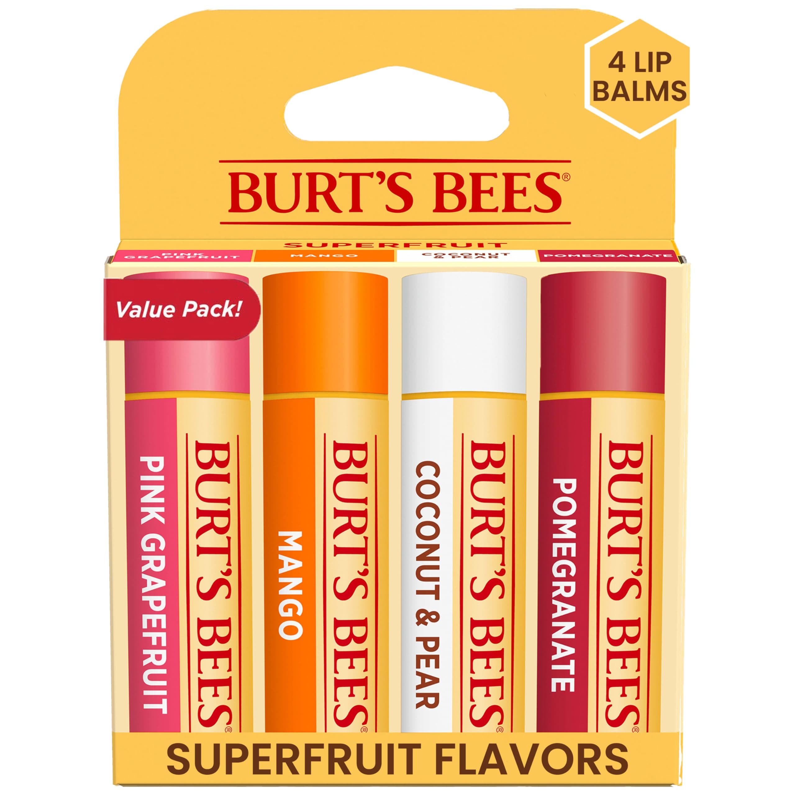 Burt's Bees 100% Natural Moisturizing Lip Balm (Superfruit)