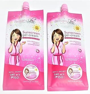 Brilliant Skin Sunscreen Gel-Cream SPF 30 Sachet Size 50 gram (Pack of 2), 3 Piece Set