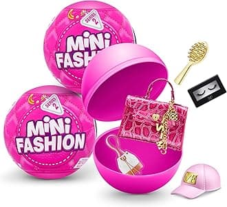 Surprise Mini Fashion Series 2 - Collection Toys with Real Fabric Fashion Bags and Accessory Capsules (2 Packs)