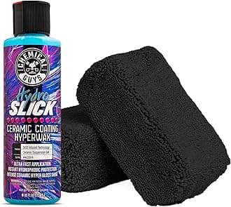 Chemical Guys HydroSlick 8 oz with 2 Applicators - Long Lasting Ceramic Coating Sealant for Cars, Trucks & More - Provides Extreme Gloss and Protection - WAC241