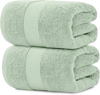 Luxury Bath Sheet Towels Extra Large | Highly Absorbent Hotel spa Collection Bathroom Towel | 35x70 Inch | 2 Pack (Green)