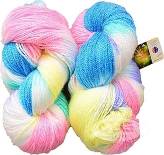 M.G ENTERPRISE Glow Knitting Yarn Wool, Blue Lily 80 GMS Woolen Crochet Yarn Thread. Best Used with Knitting Needles, Crochet Needles-SO Art-CJA