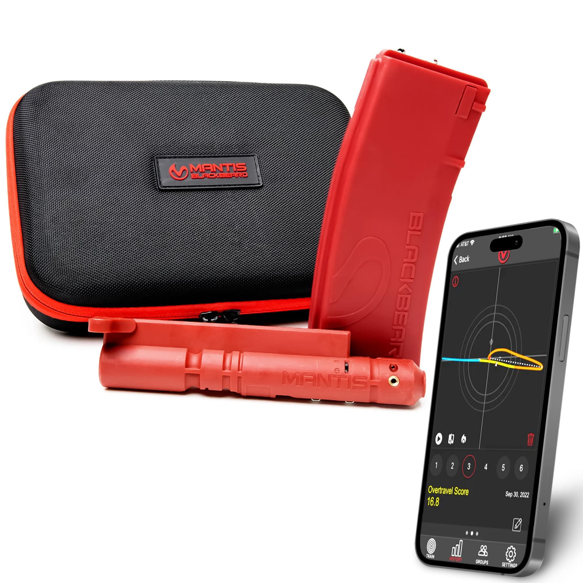 Mantis BlackbeardX | Dry Fire Laser Training System | Free App with Smart Analytics & Real-Time Feedback | Laser Target Practice at Home | Firearm Training System