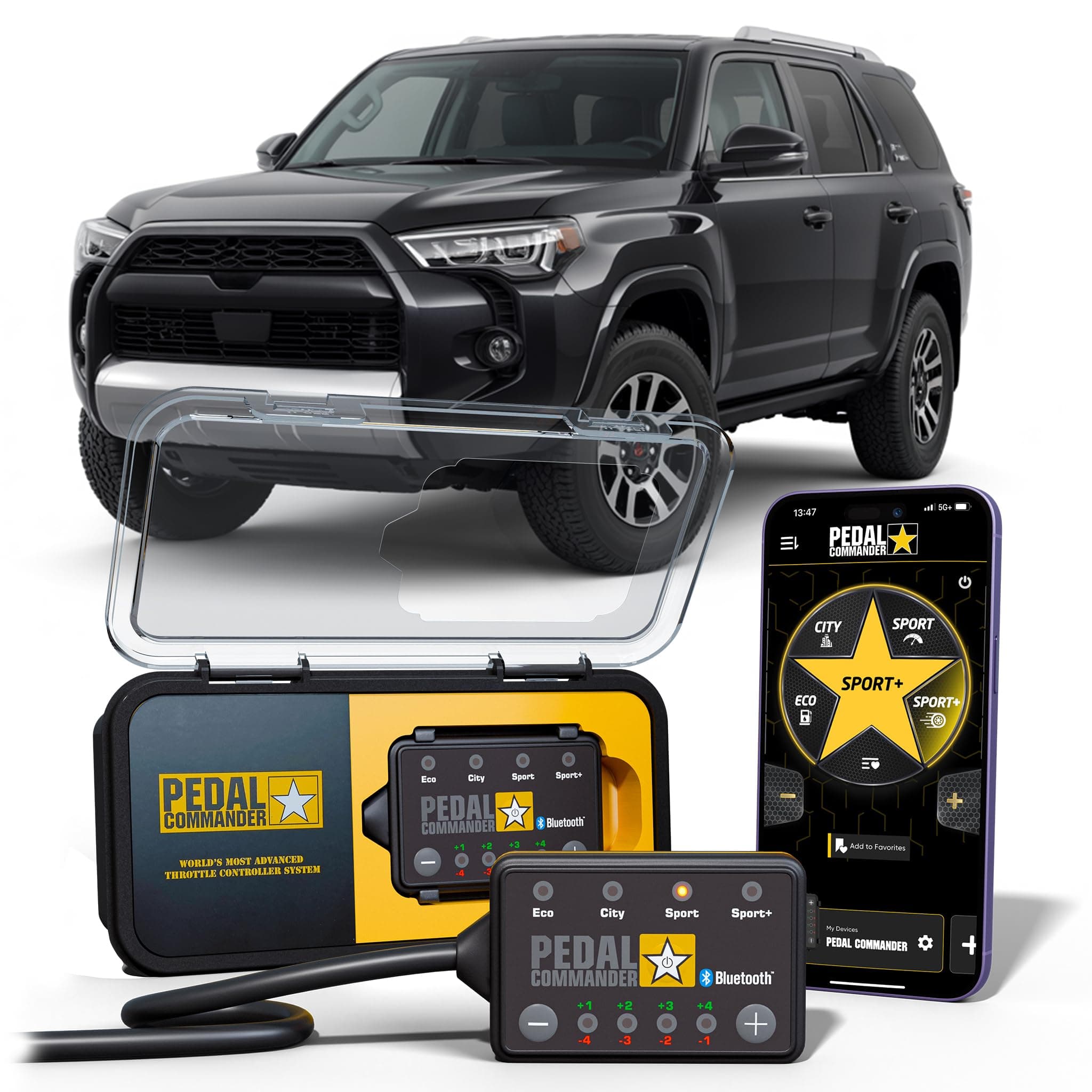 Throttle Response Controller Compatible with Toyota 4Runner 2010-2024 - Plug-and-Play, 4 Driving Modes, App Control, Throttle Controller Performance Mods, 4Runner TRD Accessories