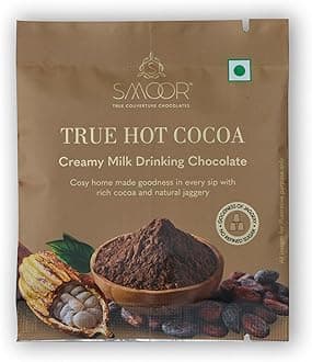 SMOOR Premium Creamy Milk Hot Chocolate Mix | Drinking Chocolate Powder| No Refined Sugar| Enjoy Hot or Cold Cocoa | Perfect for Easter, Birthday, Anniversary, Gifting & Snacking | 30g