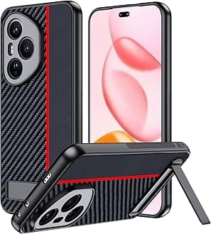 for Honor 400 Pro Case,high qualit,PC Material Carbon Fiber,Scratch Resistant,FlexibleFull Protection,Anti-Skid-Black