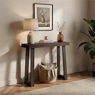 Plank+Beam Solid Wood Console Table, 36 Inch, Sofa Table, Narrow Entryway Table for Hallway, Behind The Couch, Living Room, Foyer, Easy Assembly, Walnut