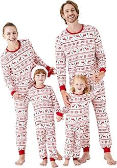 PATPATChristmas Family Matching Pajama Sets Includes Christmas Socks - Perfect for Family Photos & Holiday Celebrations