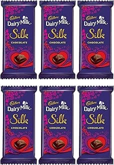 Cadbury Dairy Milk Silk Valentine Chocolate Bar, 6 X 60 G,360 Grams