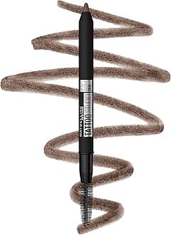 Maybelline TattooStudio Waterproof Eyebrow Pencil, 257 Medium Brown, 0.8 g