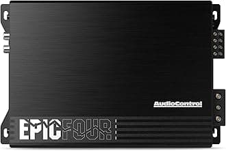 EPICFOUR Epic Series 800 Watt Compact 4-Channel Car Audio Amplifier 200x4 @ 2 Ohms, Class D, High Pass Filter, Smart Auto Protection