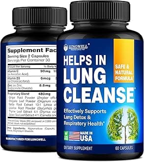 Quit Smoking Aid - Made in USA - Helps to Clear Lungs & Stop Smoking - Infused with Mullein & L-Tryptophan for Lung Cleanse & Stress Relief