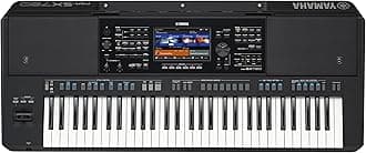 YAMAHA 61 Keys Arranger Keyboard, Multiple Styles and Voices, Assignable Live Control Knobs PSRSX720
