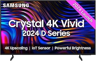 Samsung 138 cm (55 inches) D Series Crystal 4K Vivid Ultra HD Smart LED TV UA55DUE70BKLXL (Black)