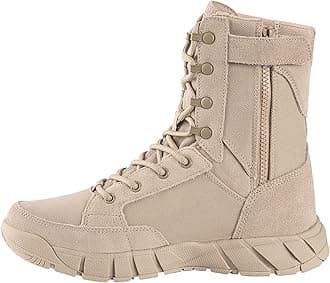 FREE SOLDIER Men’s Tactical Boots 8 Inches Lightweight Combat Boots Durable Suede Leather Military Work Boots Desert Boots