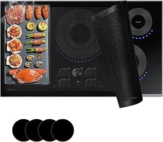 KitchenRaku Large Mesh Induction Hob Protector 78x52cm, (Magnetic) Silicone Induction Hob Covers, Silicone Induction Hob Protector Mat