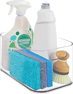 STORi Bliss Open Compartment Clear Plastic Organizer Basket