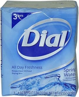 Antibacterial Soap Bars, Spring Water, 4 oz bars, 3 ea