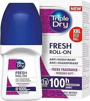 Triple Dry Women | Fresh Fragrance Anti-Perspirant Roll On 50ml | 100-Hour Protection Against Excessive Sweating | Fights Odour | Triple Active Formula | Clinically Proven | Female