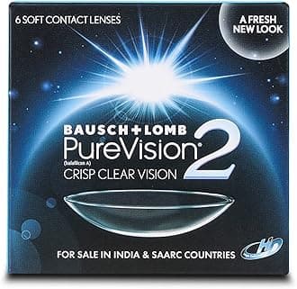 Bausch + Lomb Purevision2 Monthly Disposable Contact Lens (6 Lens Pack -3.00).