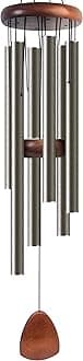 Large Aluminium Wind Chimes 37 Inches to Create a Zen Atmosphere Suitable for Outdoor, Garden, Patio Decoration. Classic Wind Chimes with Wind Catcher Suitable as A Gift for Unisex(Copper)