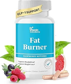 Fat Burner with GLP‑1 Support – Raspberry Ketones, Green Tea & Kelp – Metabolism & Appetite Support for Women & Men – 30 Capsules