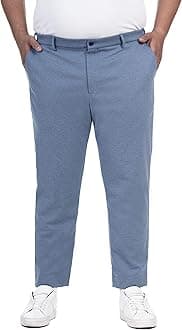 The Pant ProjectLuxury PV Stretchable Casual Pants for Men's Stylish Slim Fit Men's Wear Trousers for Office or Party Men'ss Fashion Dress Trouser with Expandable Waist Way Stretch Ocean Waves