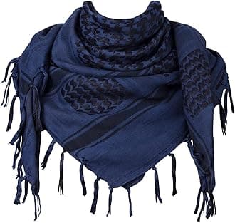 AonalMilitary Shemagh Tactical Desert 100% Cotton Keffiyeh Scarf Wrap