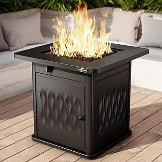 EAST OAK 2023 Gas Fire Table 28'' 50000BTU Black