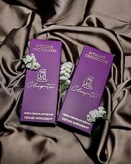 Cleopatra Intimate Chocolate Bars For Couples Uplifting Mood Vitality More Desire & Enjoyment Best Gift Set for Men's & Women's Couples Vegetarian And Gluten-Free 60g (Pack of 2)