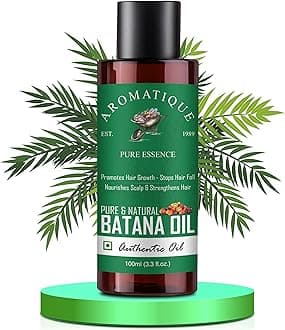 Aromatique Batana Oil Pure & Cold-Pressed Premium Hair & Skin Nourishment Sourced from Honduras Derived from Palm Nut Oil (100 ML) CLEAR