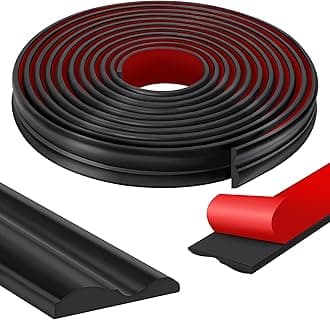 moonoom 20 Ft x 1.6'' Wall Decoration Molding Trim, Black Self-Adhesive 3D Chair Rail Panel Molding, Flexible DIY Wall Trim for Mirror, Window Frame and Home Decoration