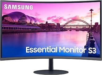 Samsung 27" Curved FullHD 1080p Monitor with Speakers, HDMI, Displayport - LS27C390
