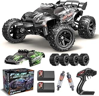 X-TMAGA 1:14 Scale All Terrain RC Cars for Adults & Boys (HS14323), Max Fast 40+ KPH, 4WD Off-Road RC Truck for Snow & Sand & Mud, 4X4 Waterproof Remote Control Car with 2 Rechargeable Batteries