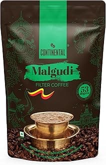 - Continental Malgudi Filter Coffee Powder | 500gm Pouch | 53% Coffee - 47% Chicory | Traditional South Indian Filter Coffee Powder | Locks Real Aroma | Freshly Roasted Ground Coffee Powder