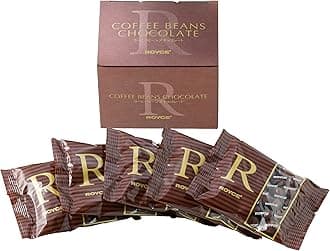 ROYCE' Coffee Beans Chocolate - Chocolate-Covered Deep-Roasted Barahona Coffee Beans | Gourmet Snack for Gifting & Indulging | Japanese Chocolate from Hokkaido (5 pouches)