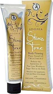 Adonia Organics StemuTone – Plant-Based Body Lotion for Firming & Hydration – Targets Stretch Marks, Scars, Sagging & Signs of Aging – Leaves Skin Soft & Smooth