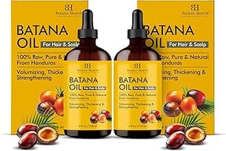 Batana Hair Oil - 4 Fl Oz (2 Pack) - Scalp Treatment for Hair Loss, Dry & Frizzy Hair Repair, Deep Nourishing Oil for All Hair Types- 100% Natural and Vegan