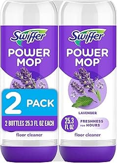 Power Mop Refill Solution, Floor Cleaner for Mopping Tile, Vinyl, Laminate, Wood in Home, Bathroom, Kitchen, All Purpose Multi-Surface Solution for Floor Cleaning, Lavender Scent, 50.6oz