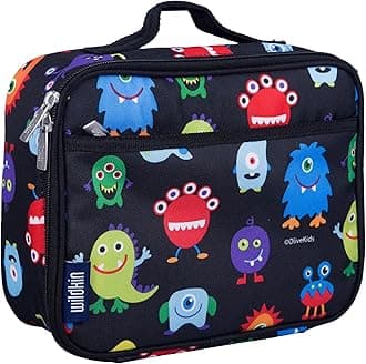 WildkinKids Insulated Lunch Box Bag for Boys & Girls, Reusable Kids Lunch Box is Perfect for Elementary, Ideal Size for Packing Hot or Cold Snacks for School & Travel Bento Bags (Monsters)