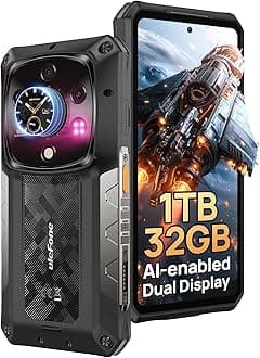 Ulefone Armor 28 Ultra 5G AI Rugged Phone, 32GB+1TB/2TB Expansion, Dimensity 9300+ 12-Core, 6.67" AMLOD Dual Screen, 64MP+50MP+50MP, 120W Charging, 50W Wireless Charging, 8K Video, Android 15