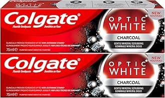 Optic White Charcoal Whitening Toothpaste 75ml Pack Of 2