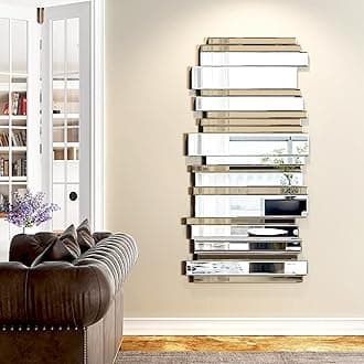 JACUKO Decorative Mirrors for Wall Decor Large Mirrors for Wall Decor Living ...