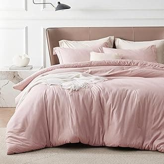 Bedsure Pink Duvet Cover King Size - Super Soft Cationic Dyed Duvet Cover for Kids with Zipper Closure, 3 Pieces, No Comforter(King, 104"x90")