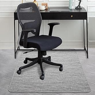 AiBOB Chair Mat for Carpeted Floors, Premium Quality Hard Material, Office Floor Mats for Computer Desk on Carpet, Easy Gride for Chairs, 36x48 Grey