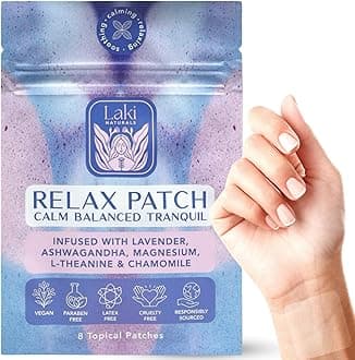 Relax Patch (Pack of 8) | Natural Plant-Based Ingredients for Stress and Worry | Calming Formula for Better Sleep